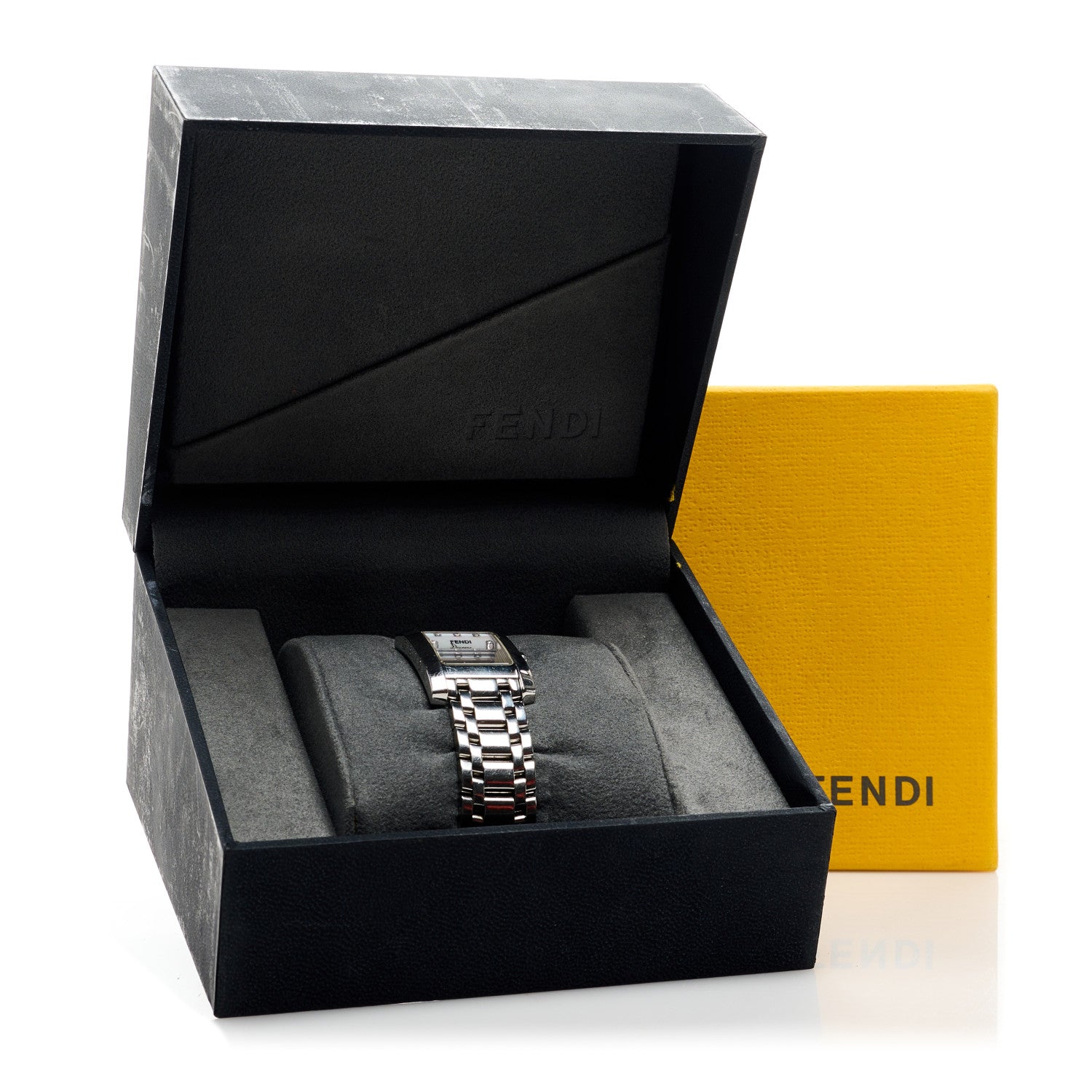 Fendi Stainless Steel Diamond Mother of Pearl 22mm Quartz Watch 5 of 5