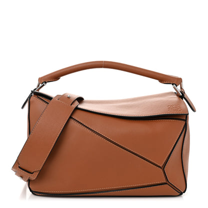 Loewe Calfskin Medium Puzzle Bag Tan 1 of 10