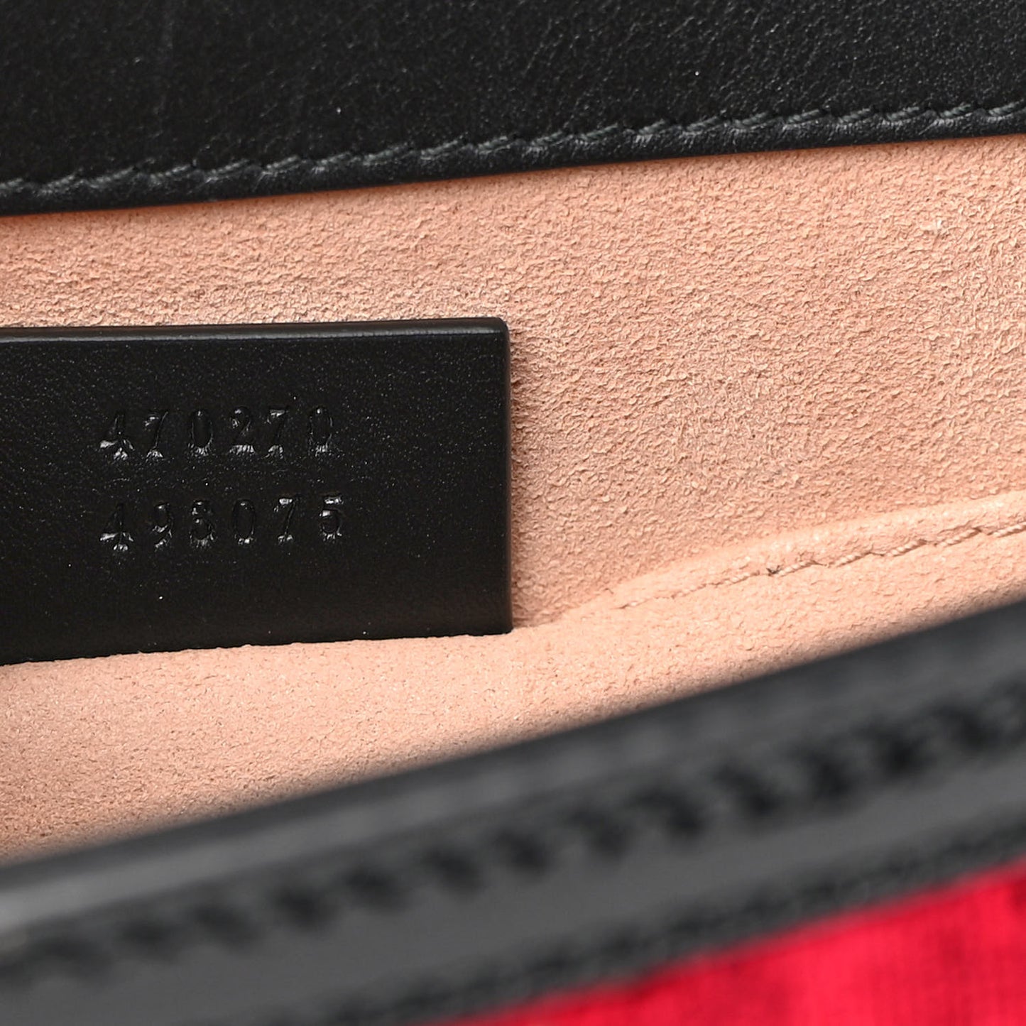 Velvet GG Monogram Mini Sylvie Top Handle Bag Red Cipria Black