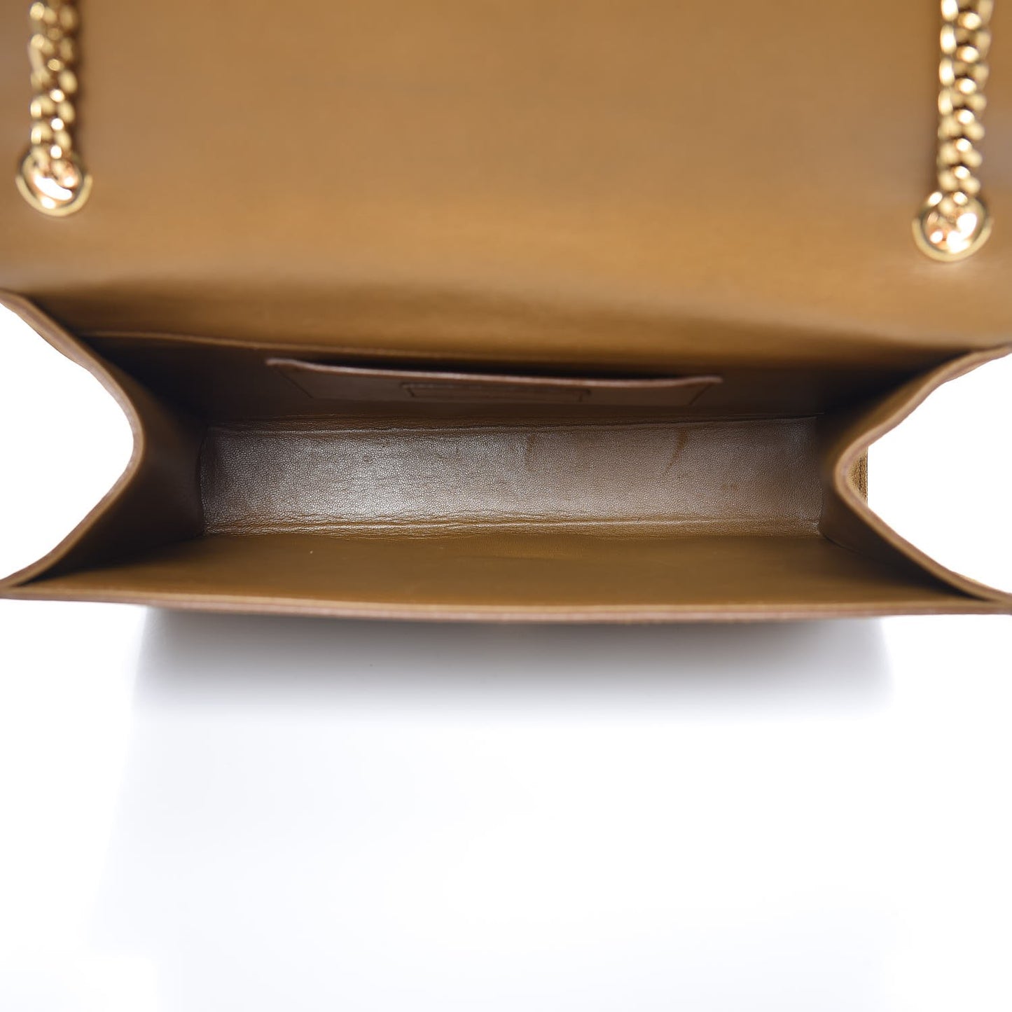 Suede Medium Classic Monogram Kate Tassel Satchel Light Ochre