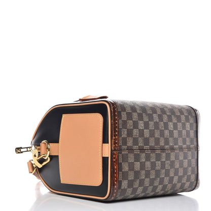 Louis Vuitton Transformed Damier Ebene Time Trunk Speedy Bandouliere 25 Black 5 of 10