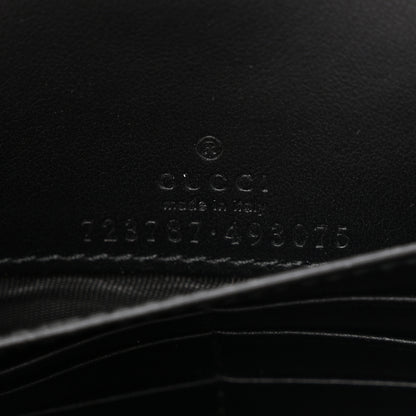 Gucci Calfskin GG Matelasse Chain Wallet Black 6 of 10