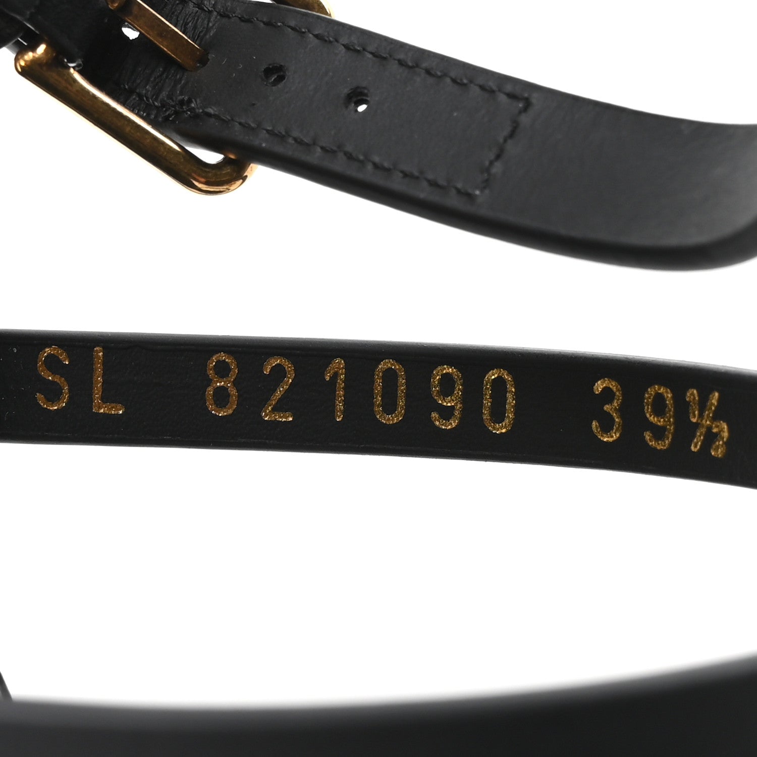 Saint Laurent Calfskin Cassandra 90 Wedges 39.5 Black Light Bronze 9 of 10