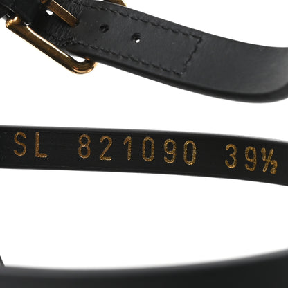 Saint Laurent Calfskin Cassandra 90 Wedges 39.5 Black Light Bronze 9 of 10