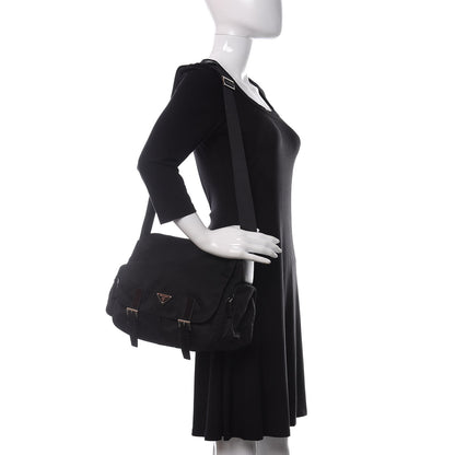 Prada Tessuto Nylon Vela Messenger Bag Black 2 of 10