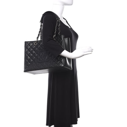 Chanel Caviar Quilted Grand Shopping Tote GST Black 2 of 10