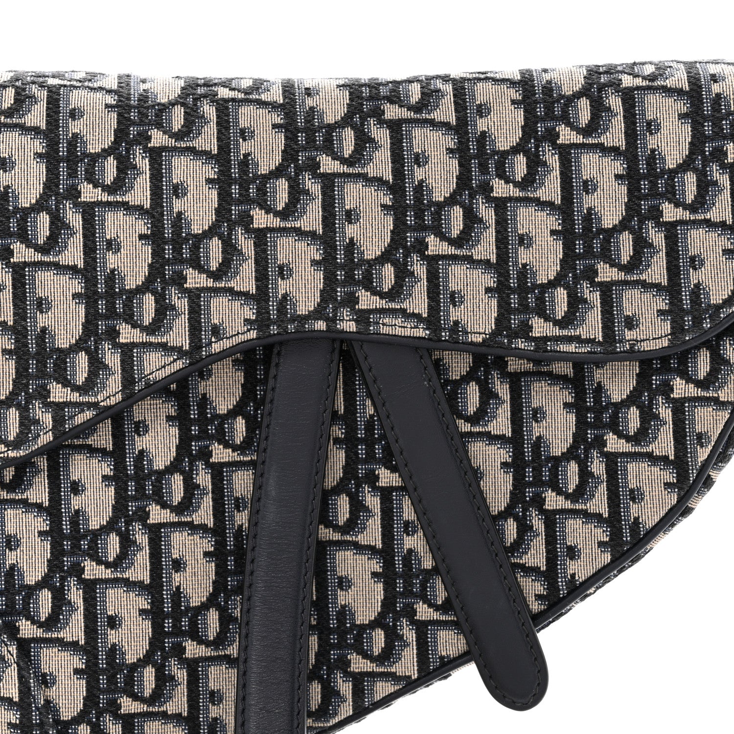 Christian Dior Oblique Saddle Bag Blue 8 of 12