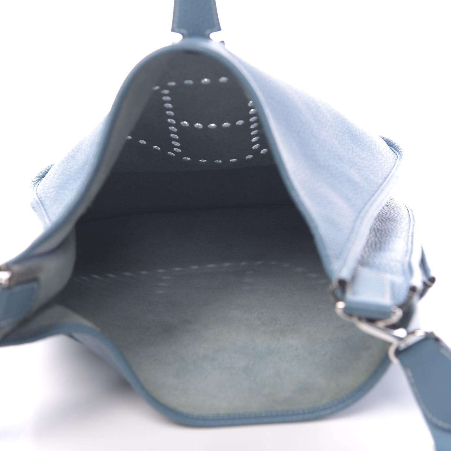 Hermes Taurillon Clemence Evelyne III GM Blue Jean 5 of 10