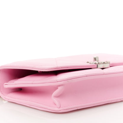 Chanel Lambskin Quilted Chanel 19 Wallet On Chain WOC Pink 9 of 11