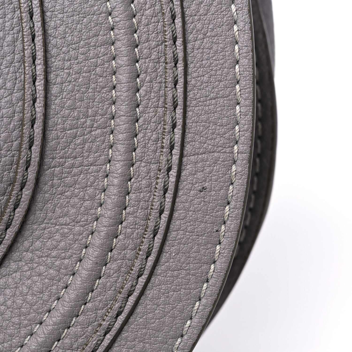 Chloe Calfskin Medium Marcie Round Crossbody Bag Cashmere Grey 11 of 11