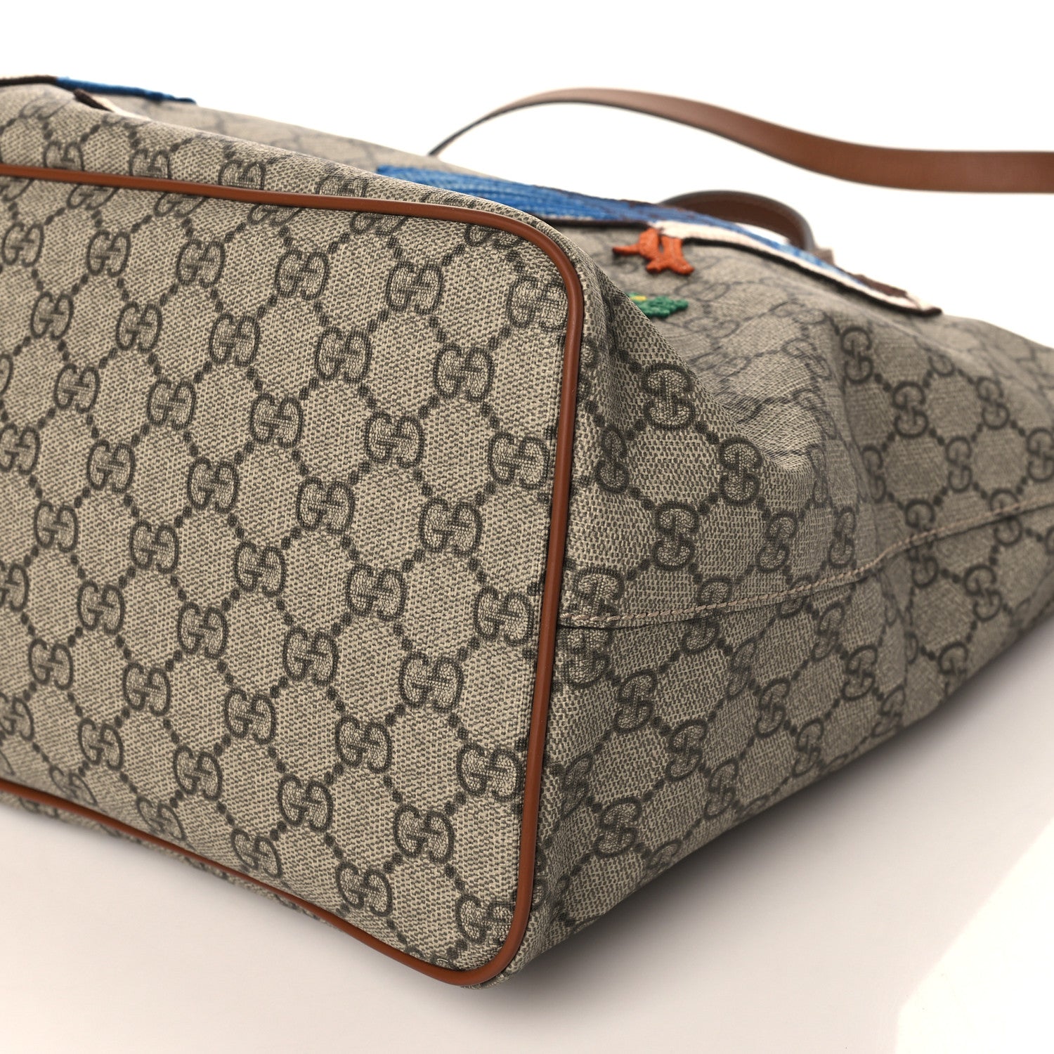 Gucci Soft GG Supreme Monogram Garden Collection Crossbody Tote Beige Tuscany 9 of 9