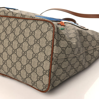 Gucci Soft GG Supreme Monogram Garden Collection Crossbody Tote Beige Tuscany 9 of 9
