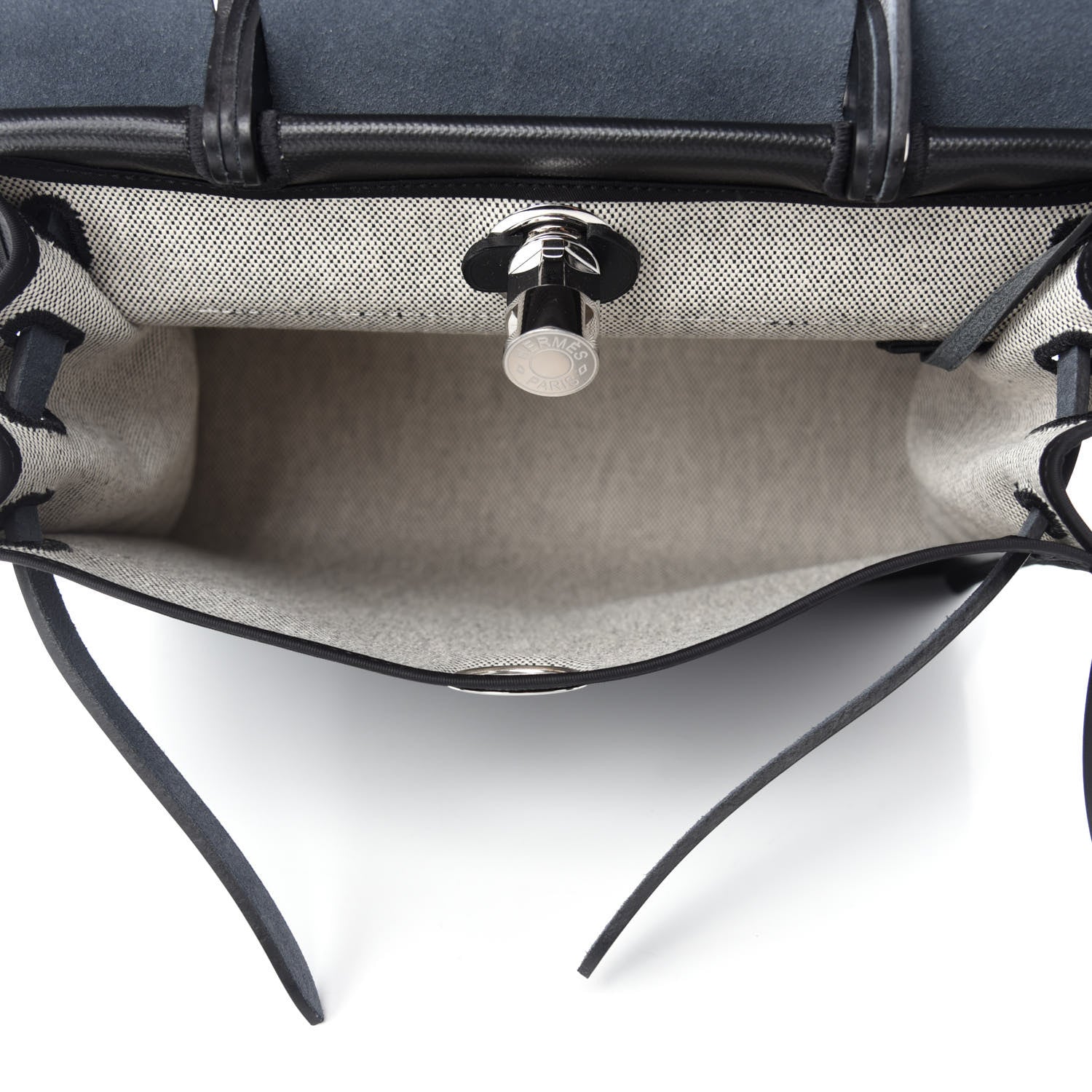 Hermes Toile H Berline Vache Hunter Herbag Zip PM 31 Black Ecru 5 of 10