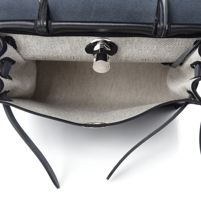 Hermes Toile H Berline Vache Hunter Herbag Zip PM 31 Black Ecru 5 of 10