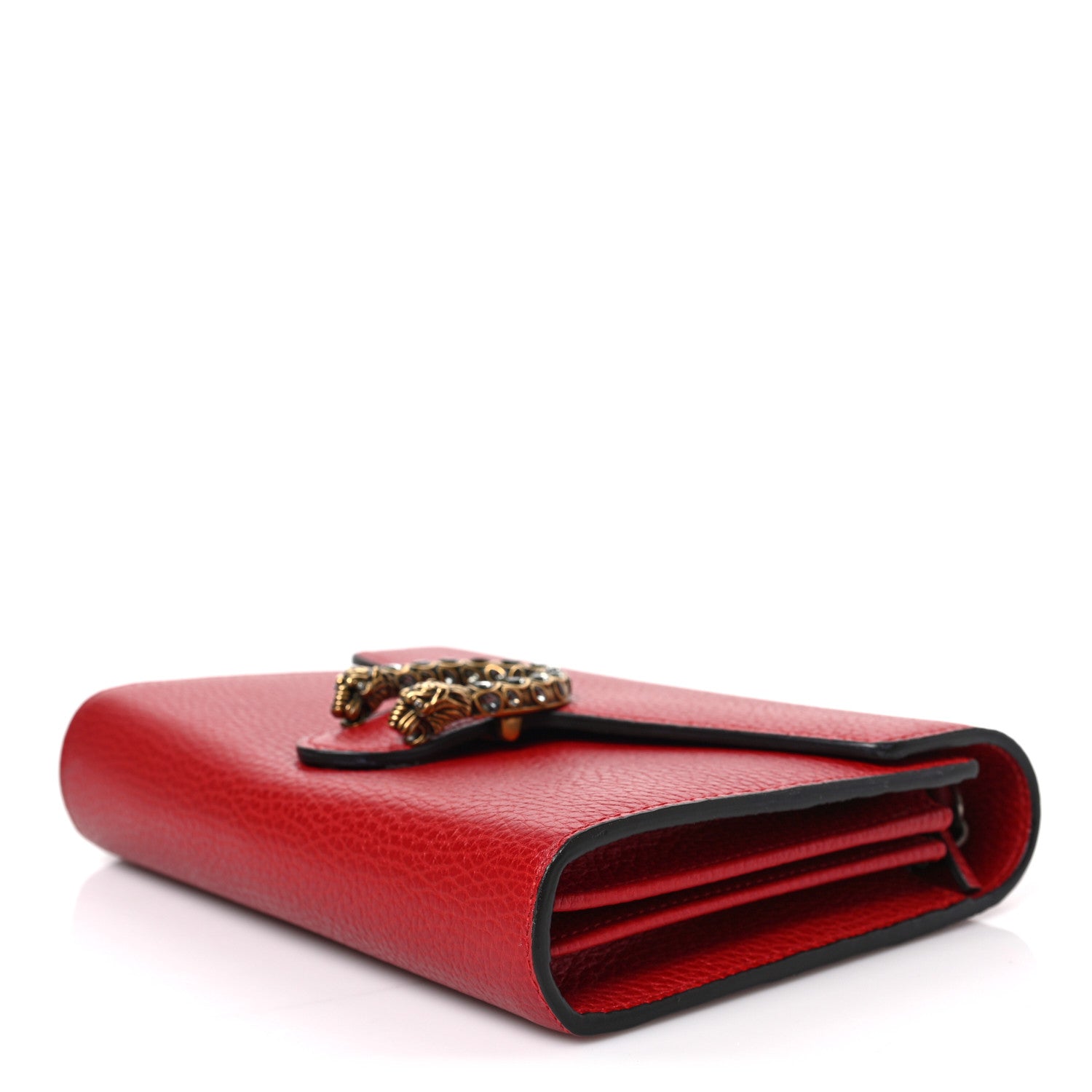 Gucci Calfskin Mini Dionysus Chain Wallet Hibiscus Red 8 of 8