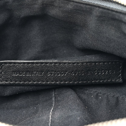 Balenciaga Washed Frayed Denim Crystal Small Le Cagole Shoulder Bag Blue 8 of 15