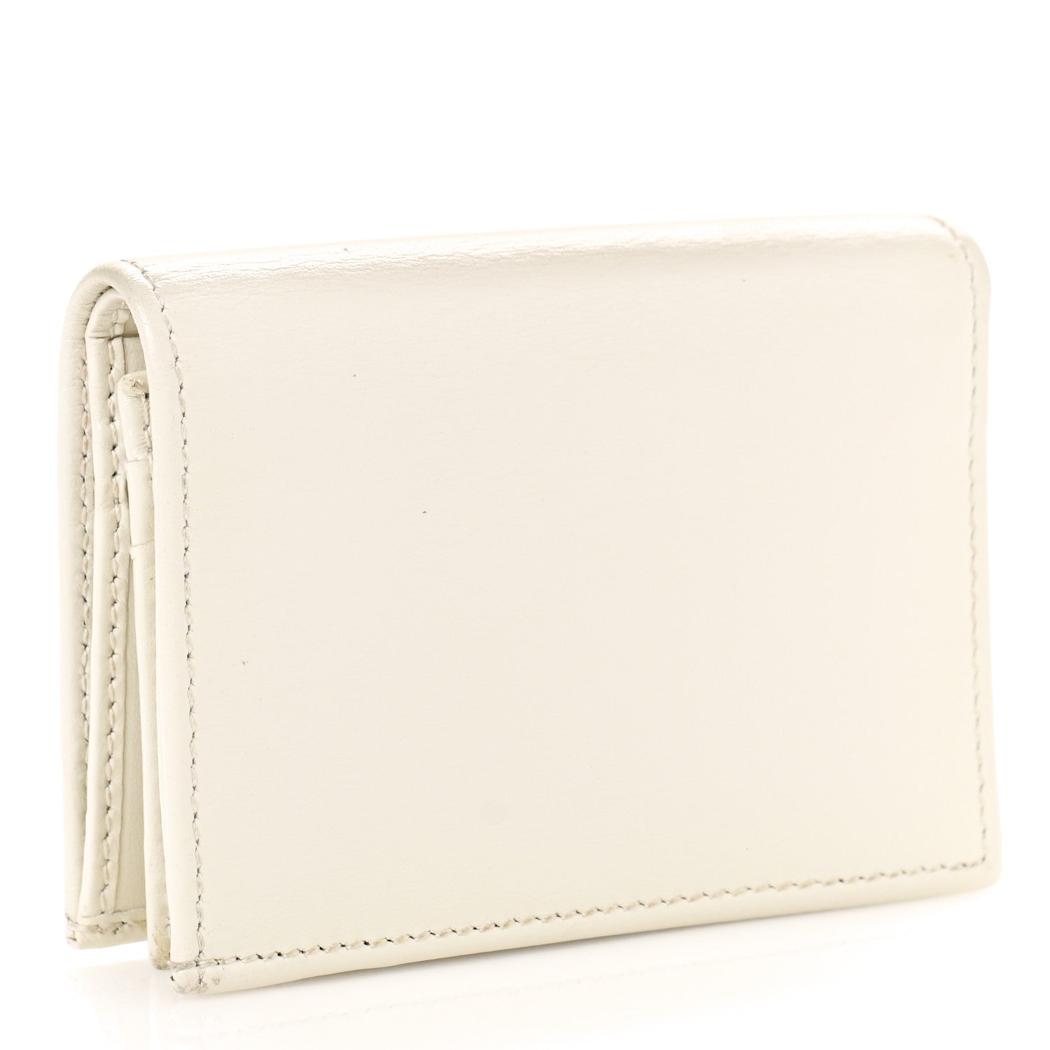 Gucci Boarded Plutone Calfskin Horsebit 1955 Card Case Wallet Mystic White 3 of 9