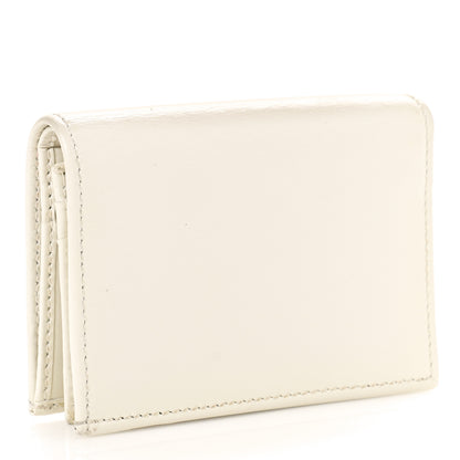 Gucci Boarded Plutone Calfskin Horsebit 1955 Card Case Wallet Mystic White 3 of 9