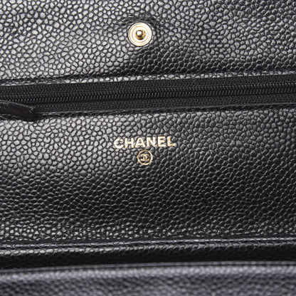 Chanel Caviar Quilted Wallet On Chain WOC Black 5 of 11