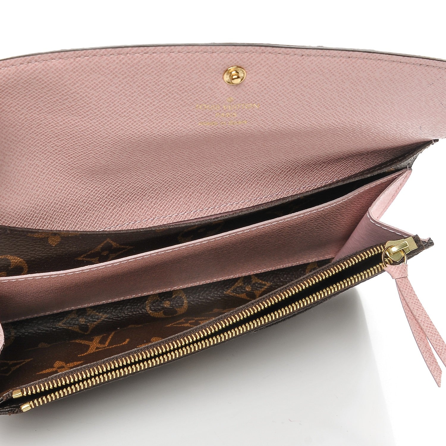 Louis Vuitton Monogram Emilie Wallet Rose Ballerine 5 of 8
