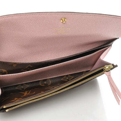 Louis Vuitton Monogram Emilie Wallet Rose Ballerine 5 of 8