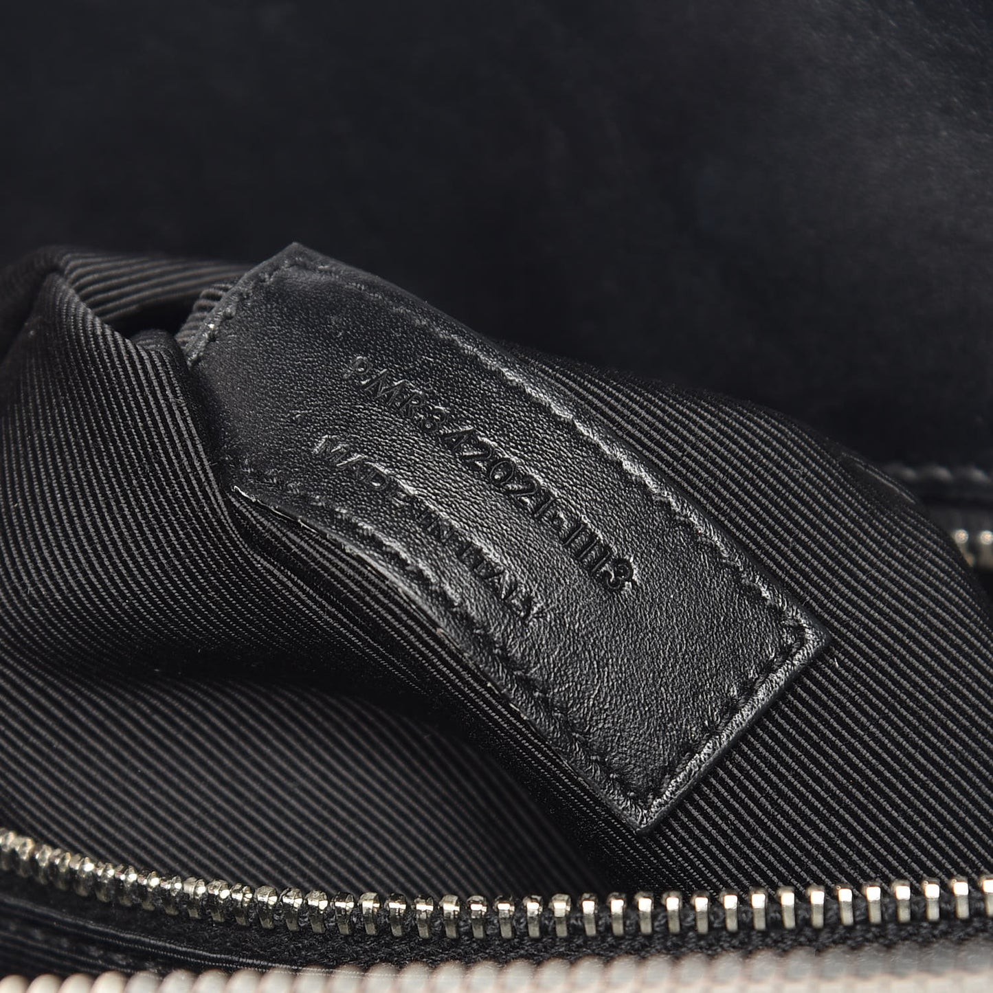 Calfskin Classic Monogram Shopping Bag Black