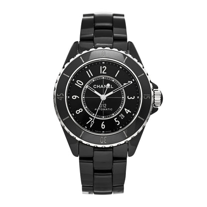 Chanel Stainless Steel Ceramic 38mm J12 Automatic Watch Black 1 of 5