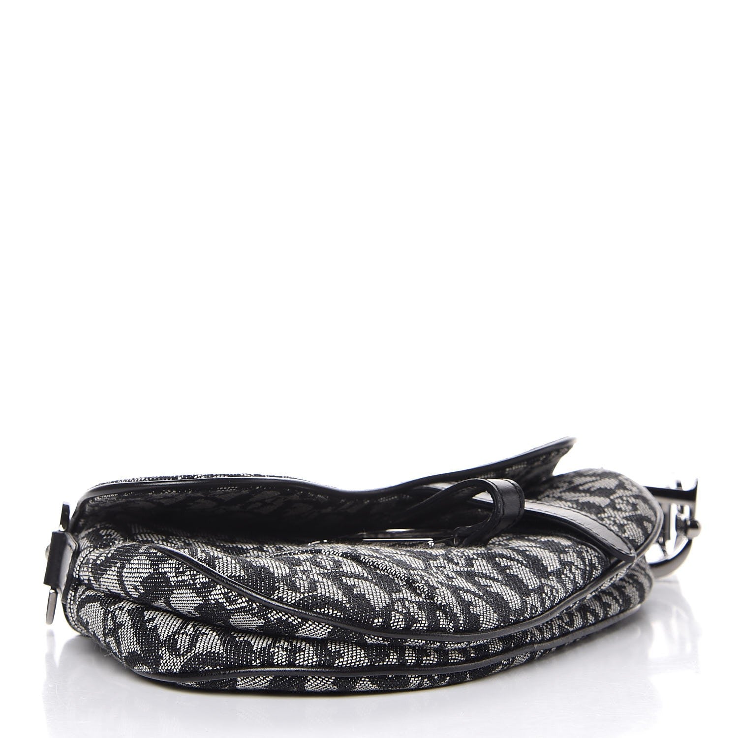 Christian Dior Monogram Saddle Bag Black 4 of 7