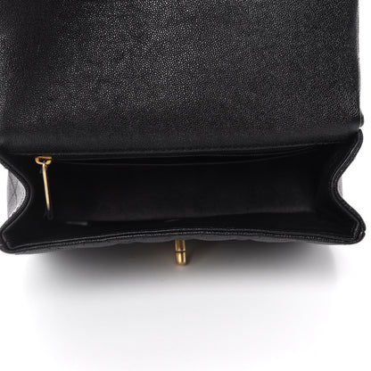 Chanel Caviar Quilted Mini Top Handle Rectangular Flap Black 5 of 10