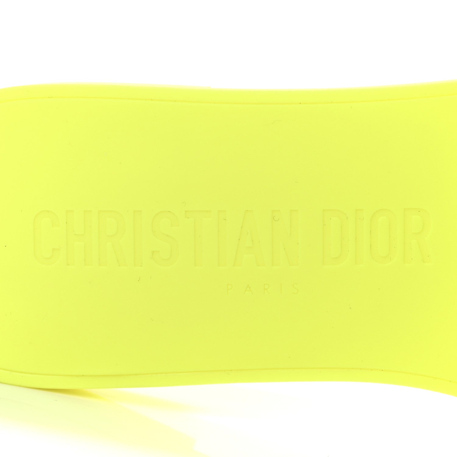 Christian Dior Technical Stretch Fabric Camouflage Dio(r)evolution Slide Sandals 39 Yellow Fluo 9 of 10