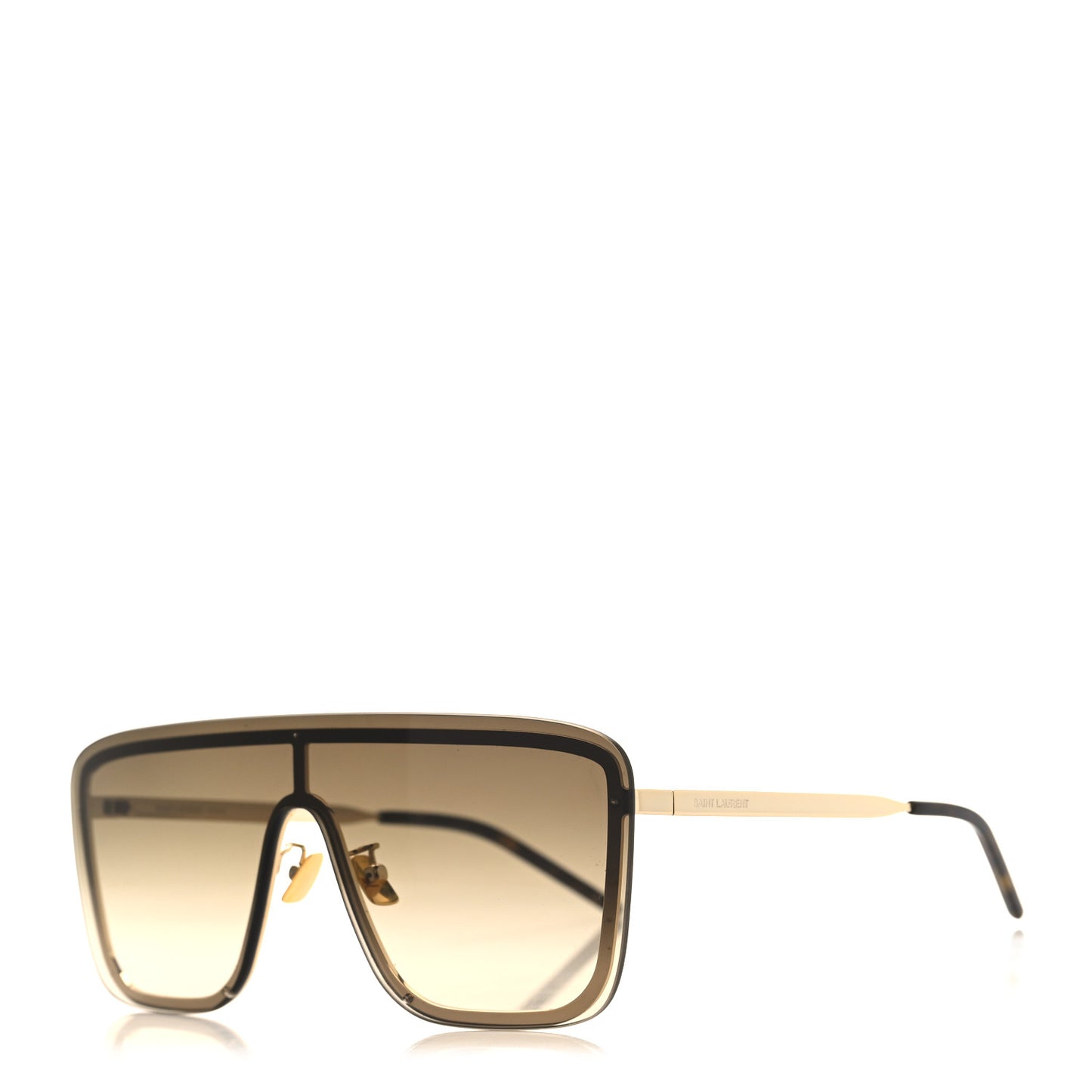 Metal SL 364 Mask Sunglasses Brown