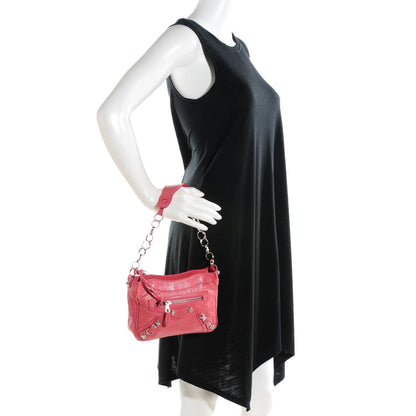 Balenciaga Agneau Giant 12 Silver Hardware Shoulder Bag Rose Bonbon 2 of 7