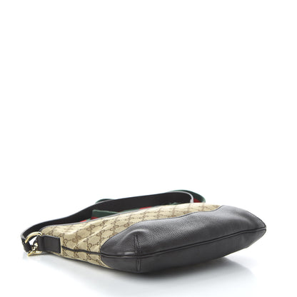 Gucci GG Monogram Web Messenger Bag Dark Brown 5 of 12