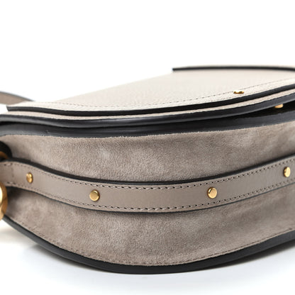 Chloe Calfskin Suede Small Nile Bracelet Bag Motty Grey 8 of 9
