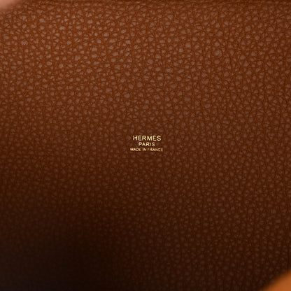 Hermes Taurillon Clemence Picotin Lock 22 MM Gold 6 of 9