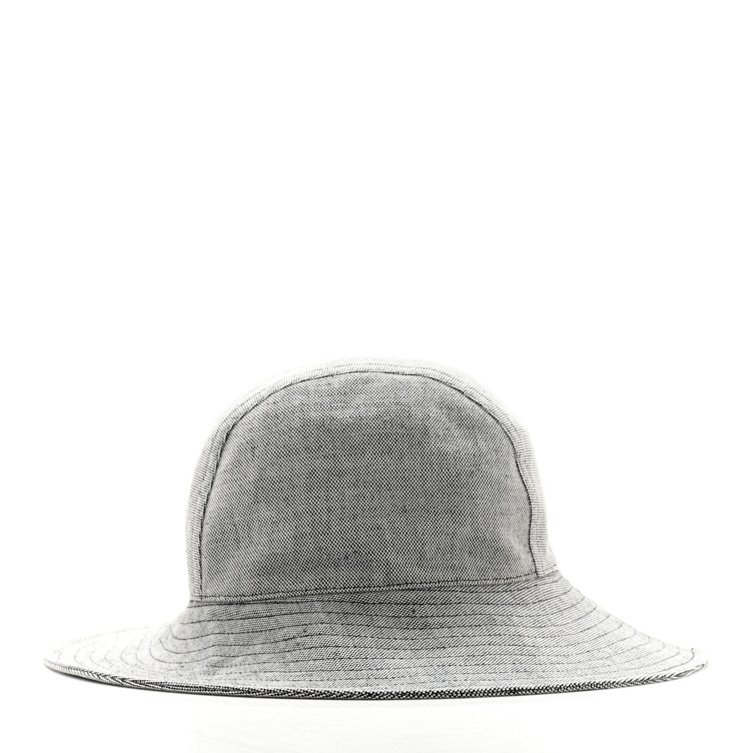 Hermes Linen Cotton Colette Bucket Hat 58 Black 5 of 9