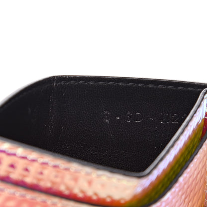Celine Calfskin Card Holder Black Multicolor 7 of 9