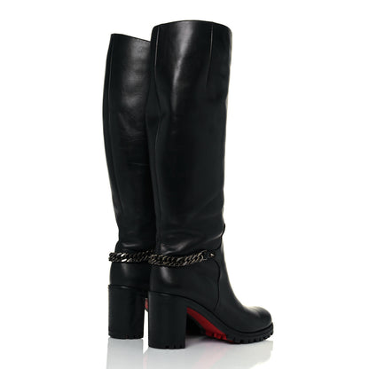 Christian Louboutin Calfskin Napoleo 70 Boots 38.5 Black 4 of 7