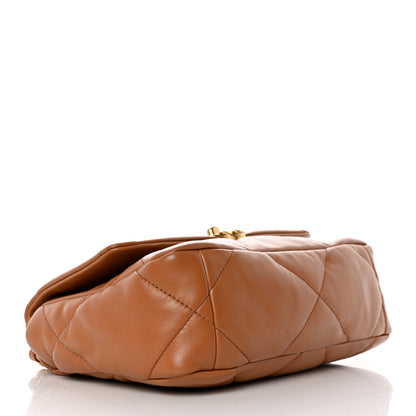 Chanel Lambskin Quilted Medium Chanel 19 Flap Brown 4 of 10