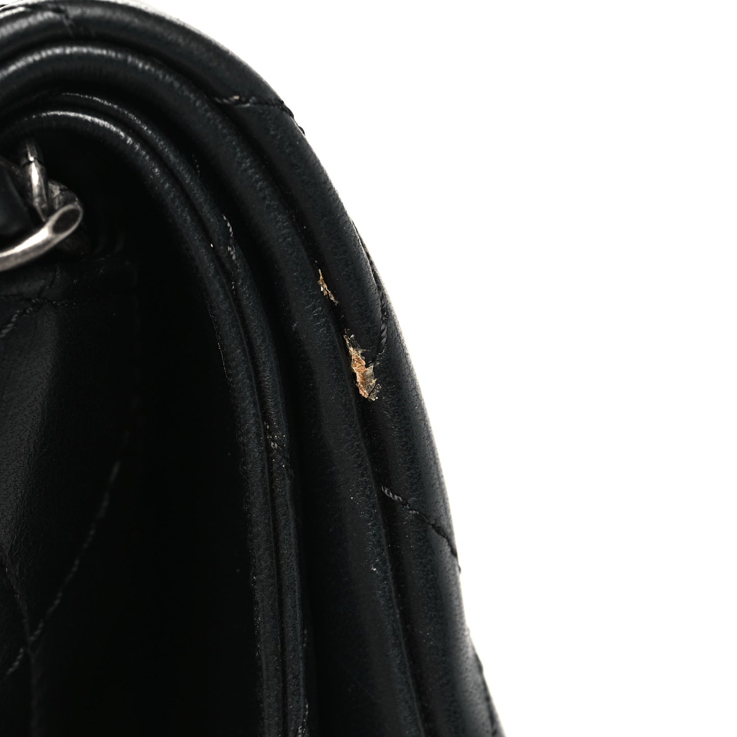 Lambskin Quilted Mini Multi Flap Bag Black