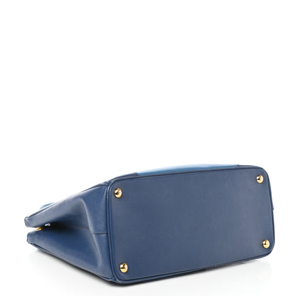 Prada Saffiano Lux Colorblock Medium Galleria Double Zip Tote Bluette Cobalto 4 of 9