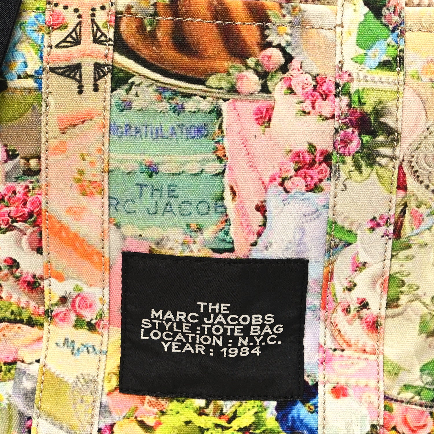 Marc Jacobs Cotton Canvas Cake The Traveler Tote Bag Multicolor 8 of 12