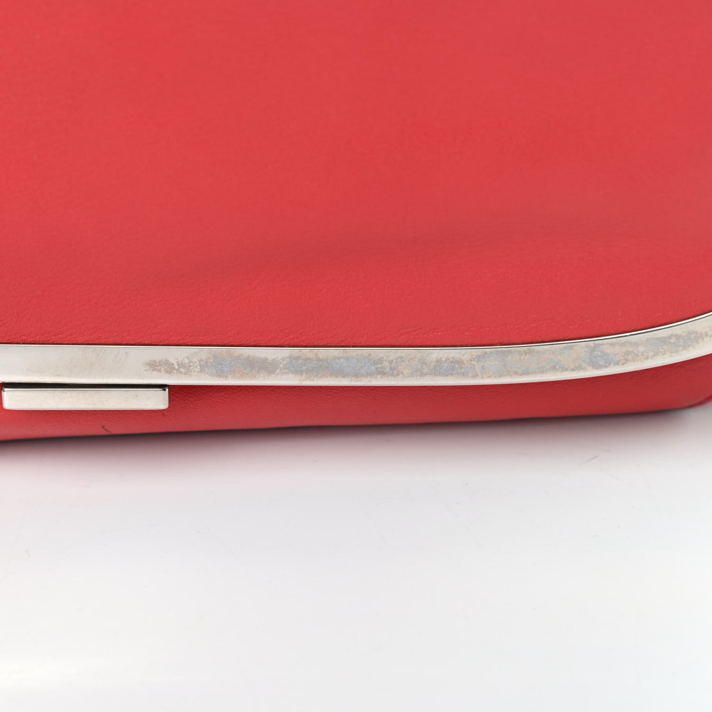 Calfskin Miss Sleek Shoulder Bag Red