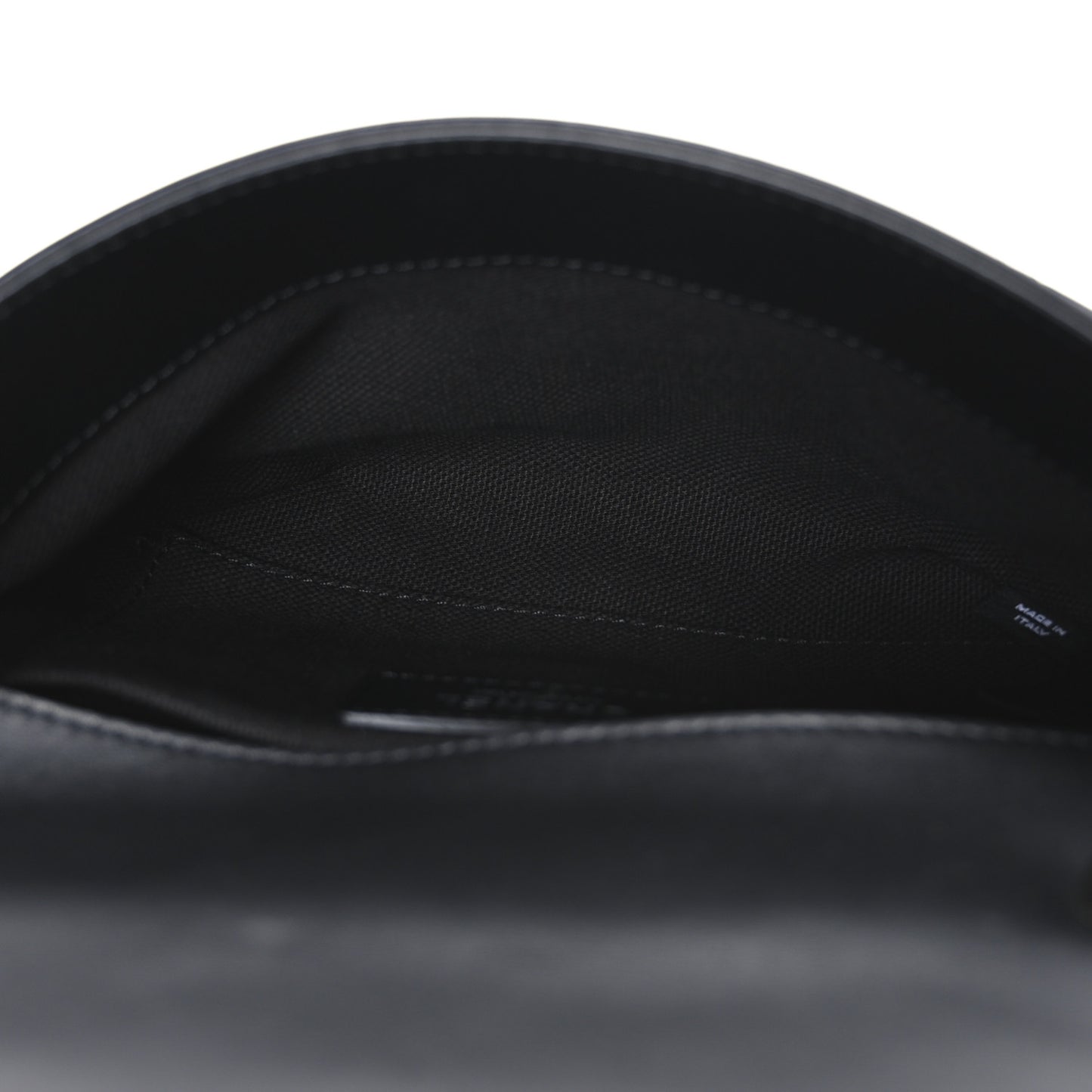 Calfskin Quilted CC Uniform Flap Belt Bag Black