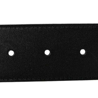 Gucci Moon Calfskin Pearl Double G 40mm Belt 75 30 Black Cream 3 of 5