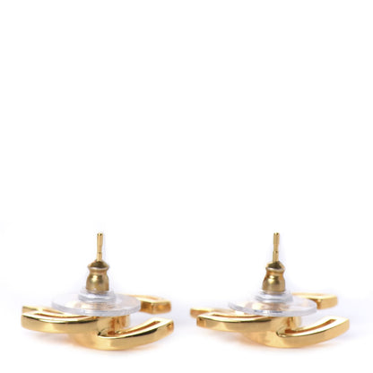 Chanel Metal Obazine CC Earrings Gold 3 of 5