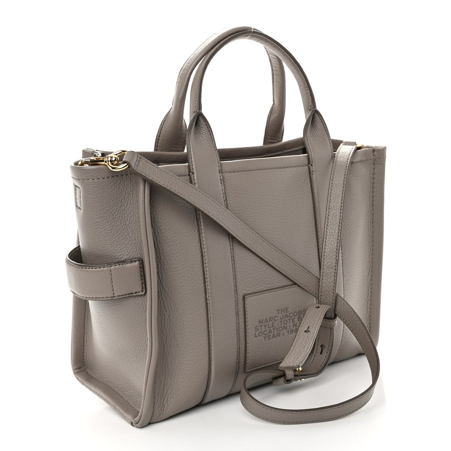 Grained Calfskin Medium The Tote Bag Taupe