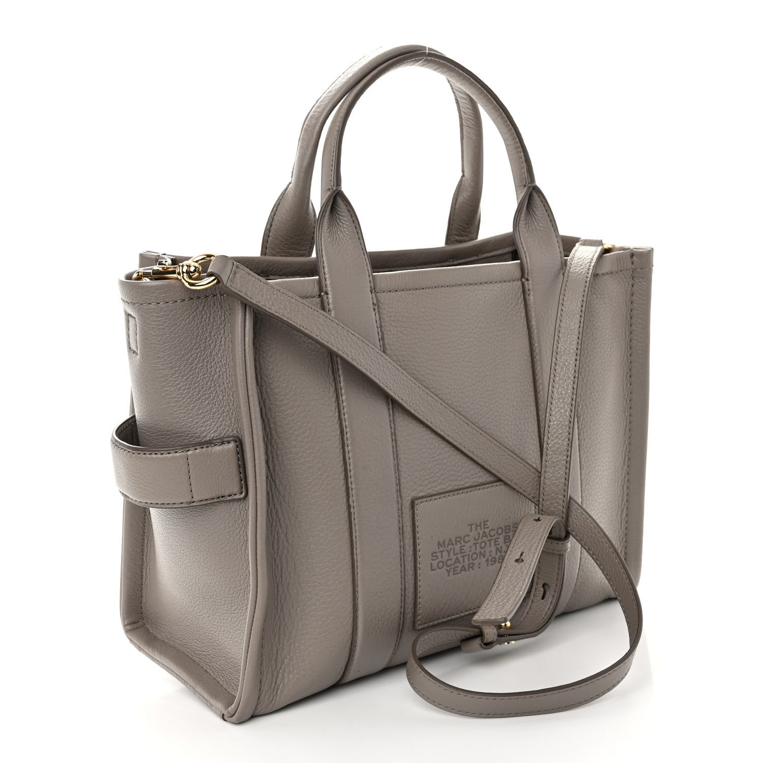Marc Jacobs Grained Calfskin Medium The Tote Bag Taupe 3 of 9