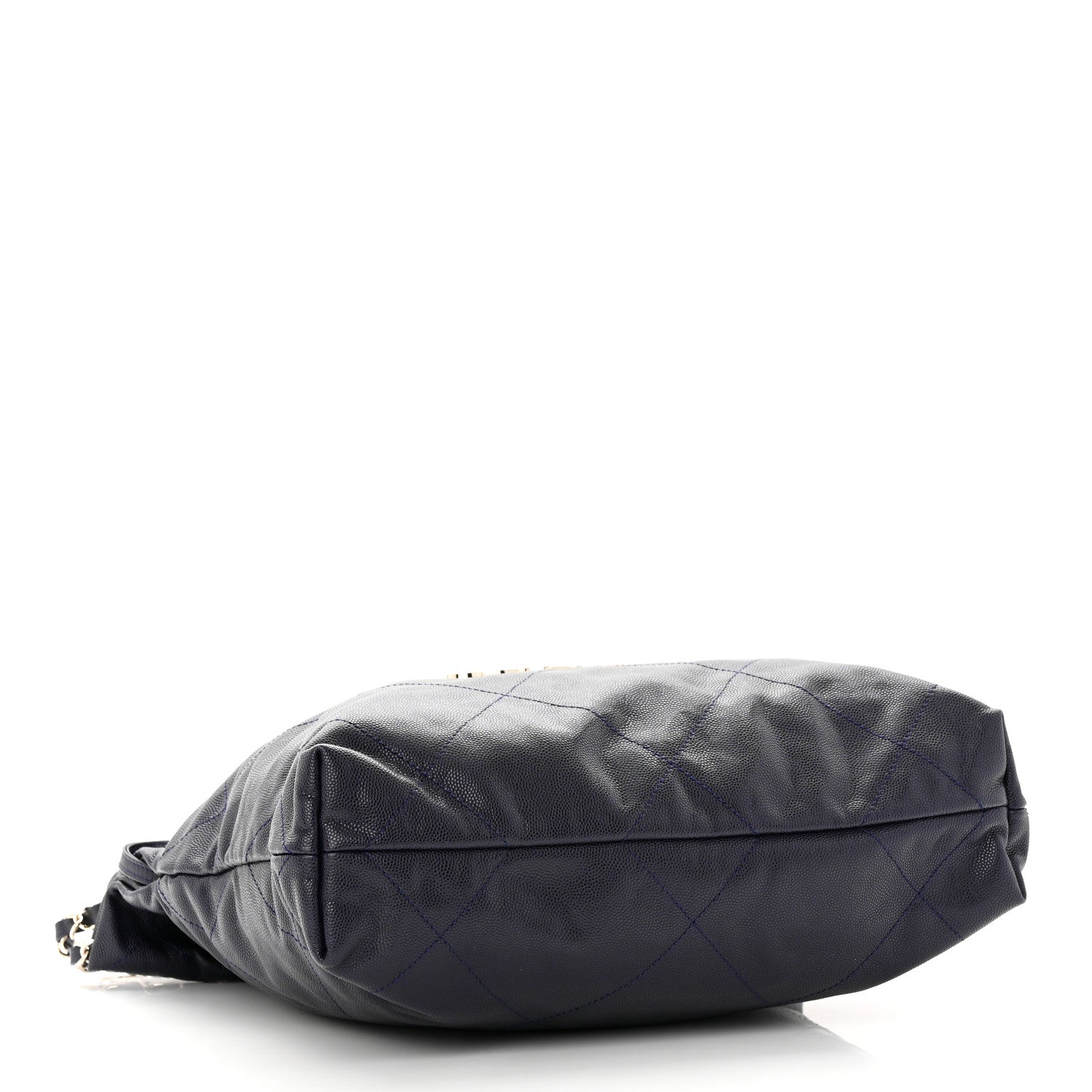 Chanel Shiny Caviar Quilted Small Chanel 22 Dark Blue 4 of 11