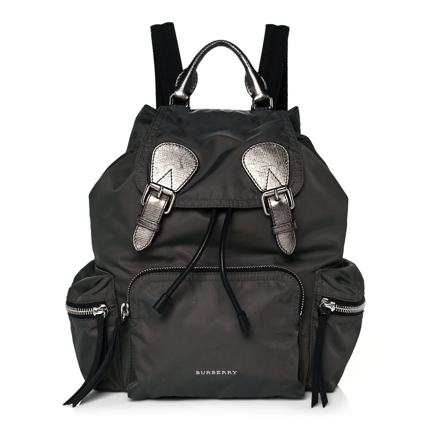 Nylon Medium Rucksack Backpack Dark Green